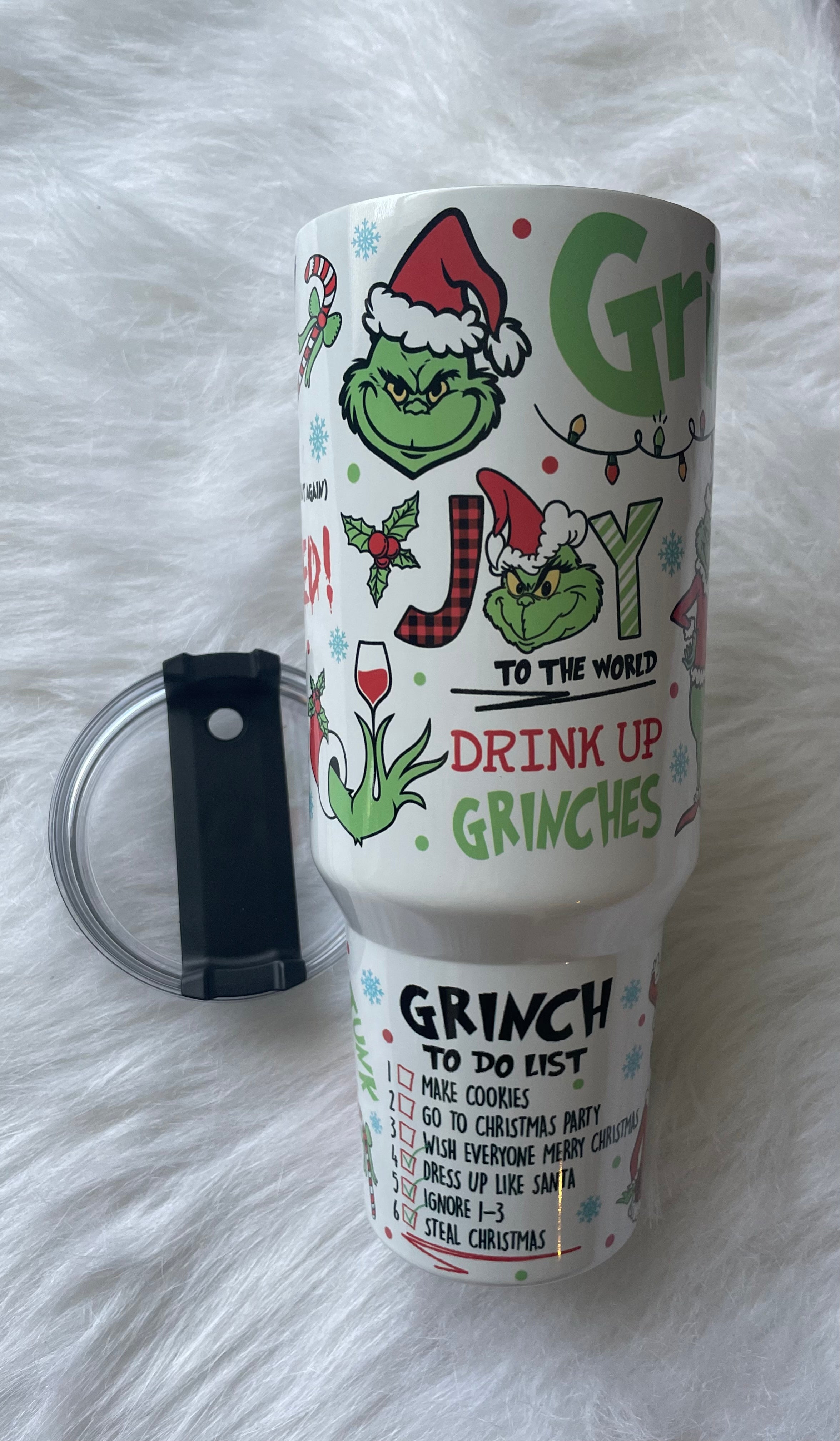 The Grinch coffee mug tumbler stainless steel 10 oz