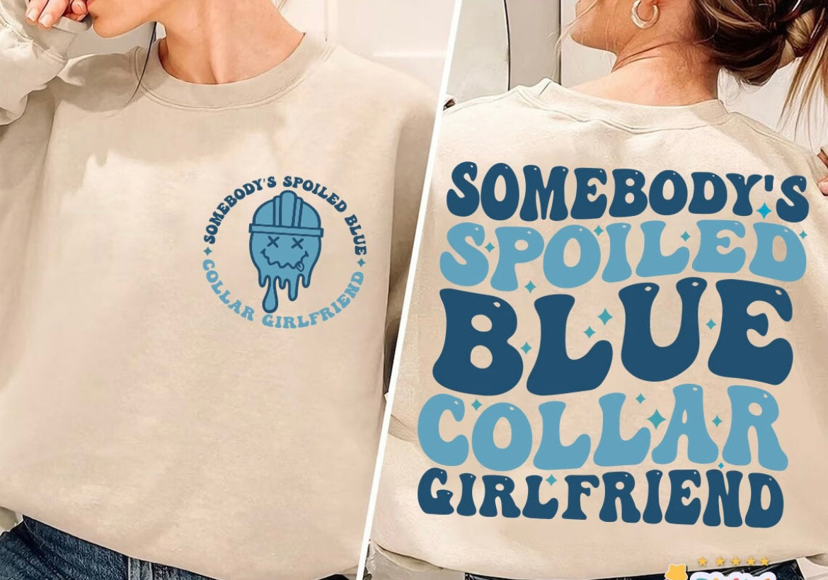 Blue Collar Girlfriend Tee or Sweater
