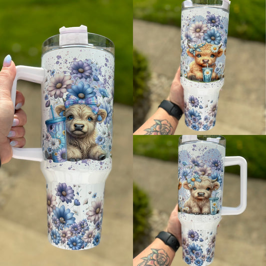 Cows & Daisy 40oz Tumbler