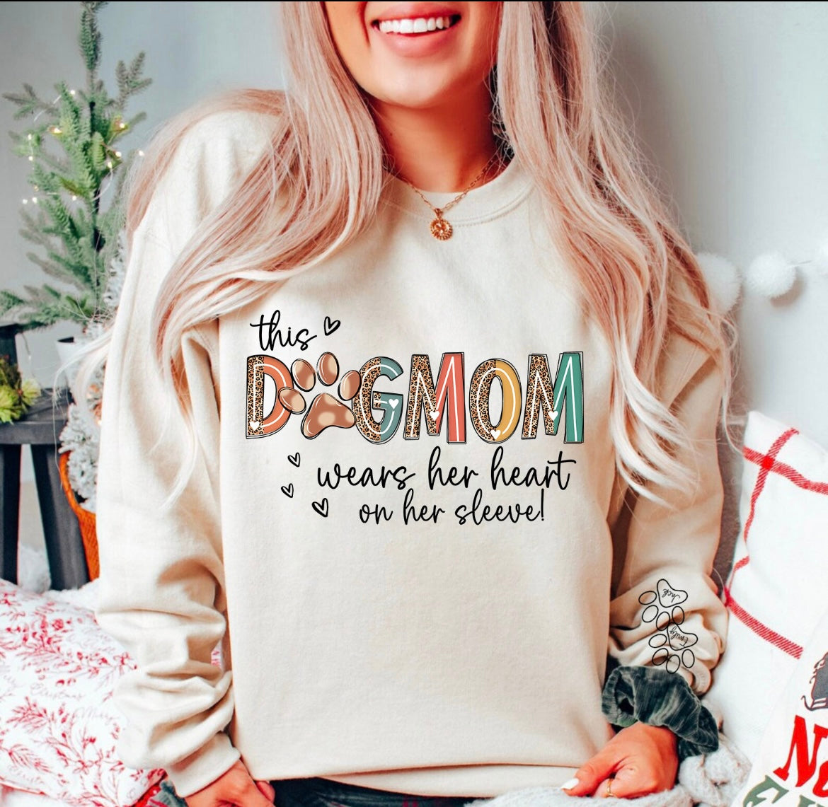 Dog Mom Customized Sweater or Tee