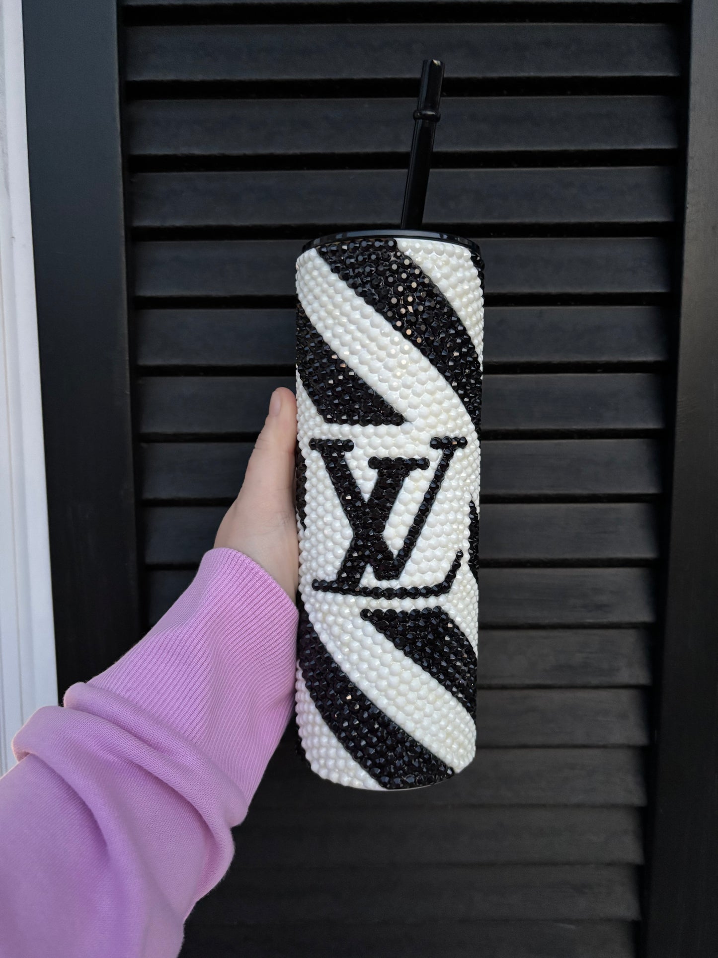 LV Rhinestone Tumbler