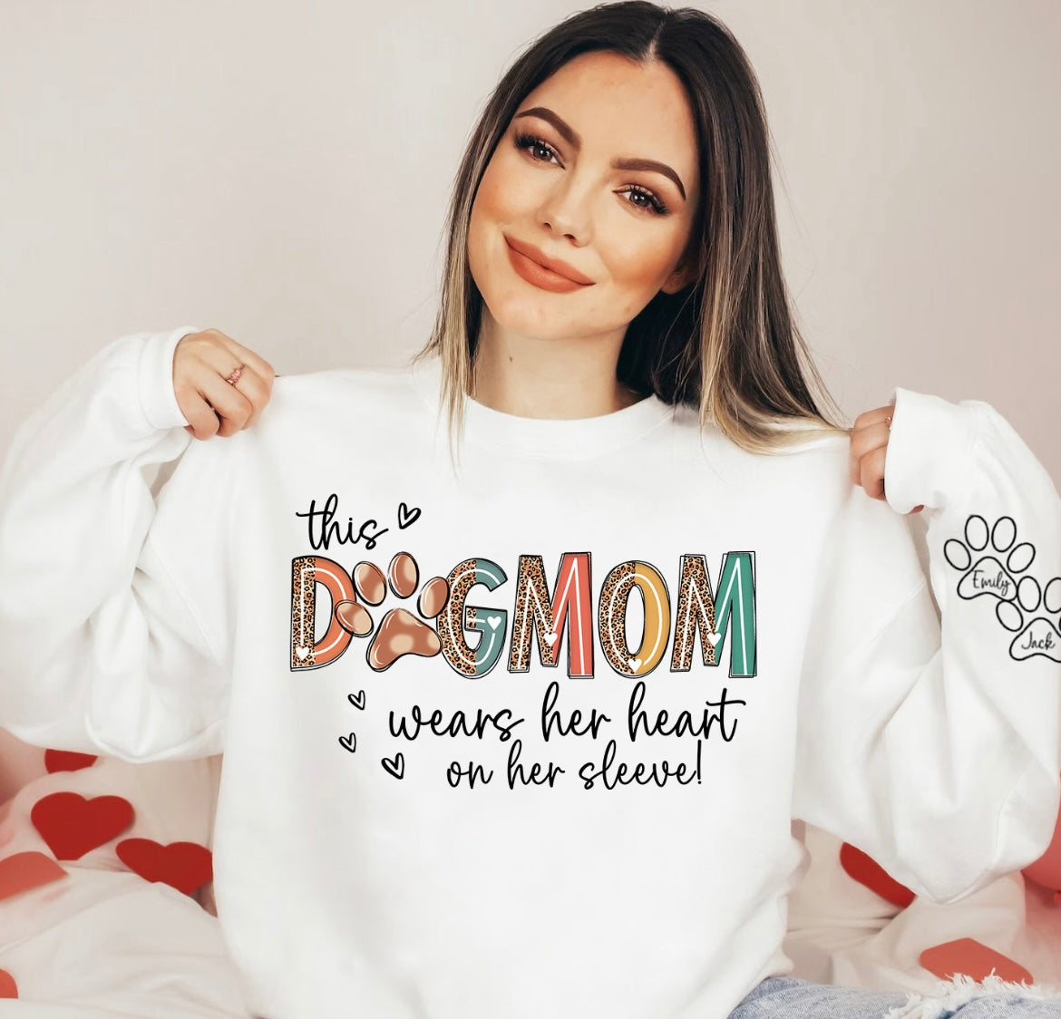 Dog Mom Customized Sweater or Tee