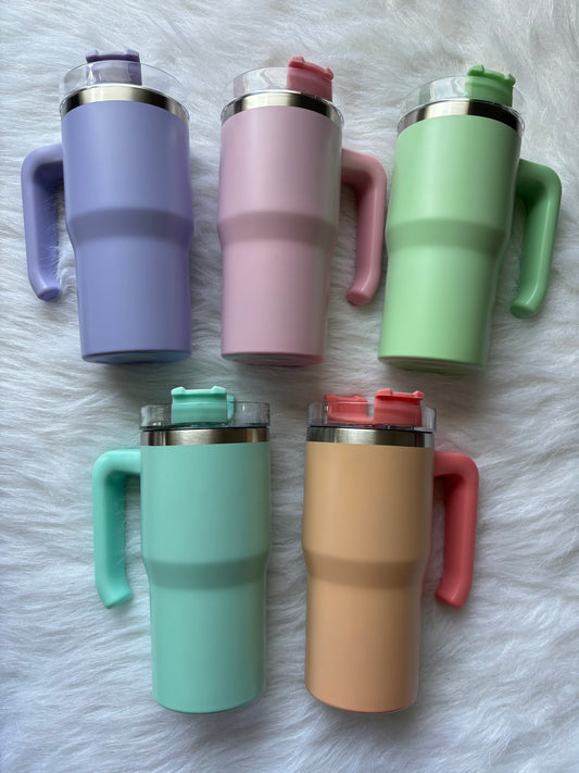 Pastel Tumblers with Handle