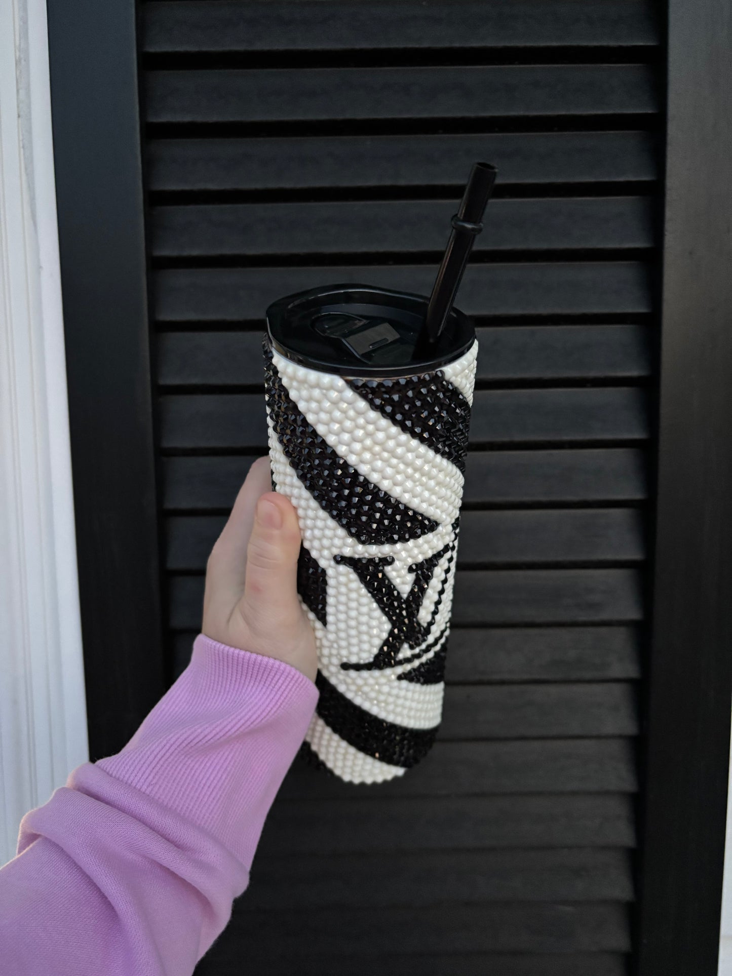 LV Rhinestone Tumbler