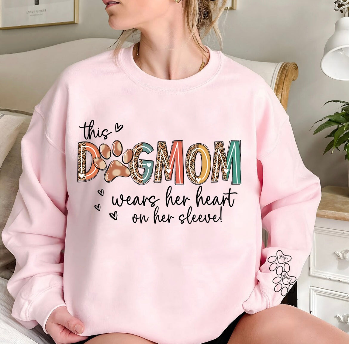 Dog Mom Customized Sweater or Tee