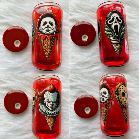 Horror Characters Blood Drip Tumbler