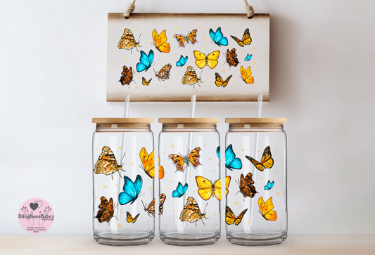 Butterfly Glass Can