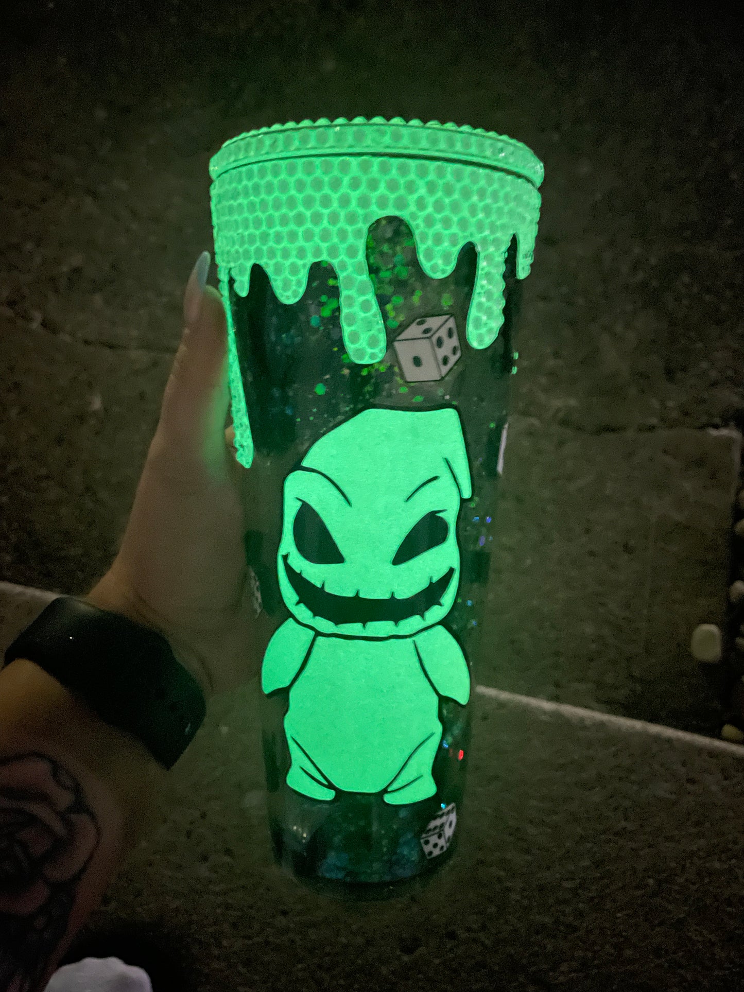 Oogie Glow Snowglobe Tumbler