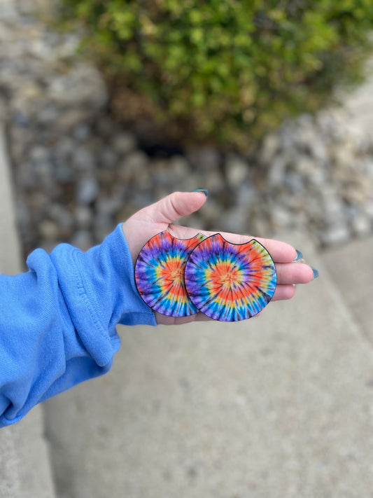 Tye Dye Car Coasters