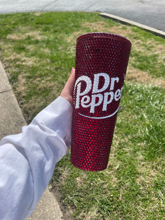 Dr Pepper Rhinestone Tumbler