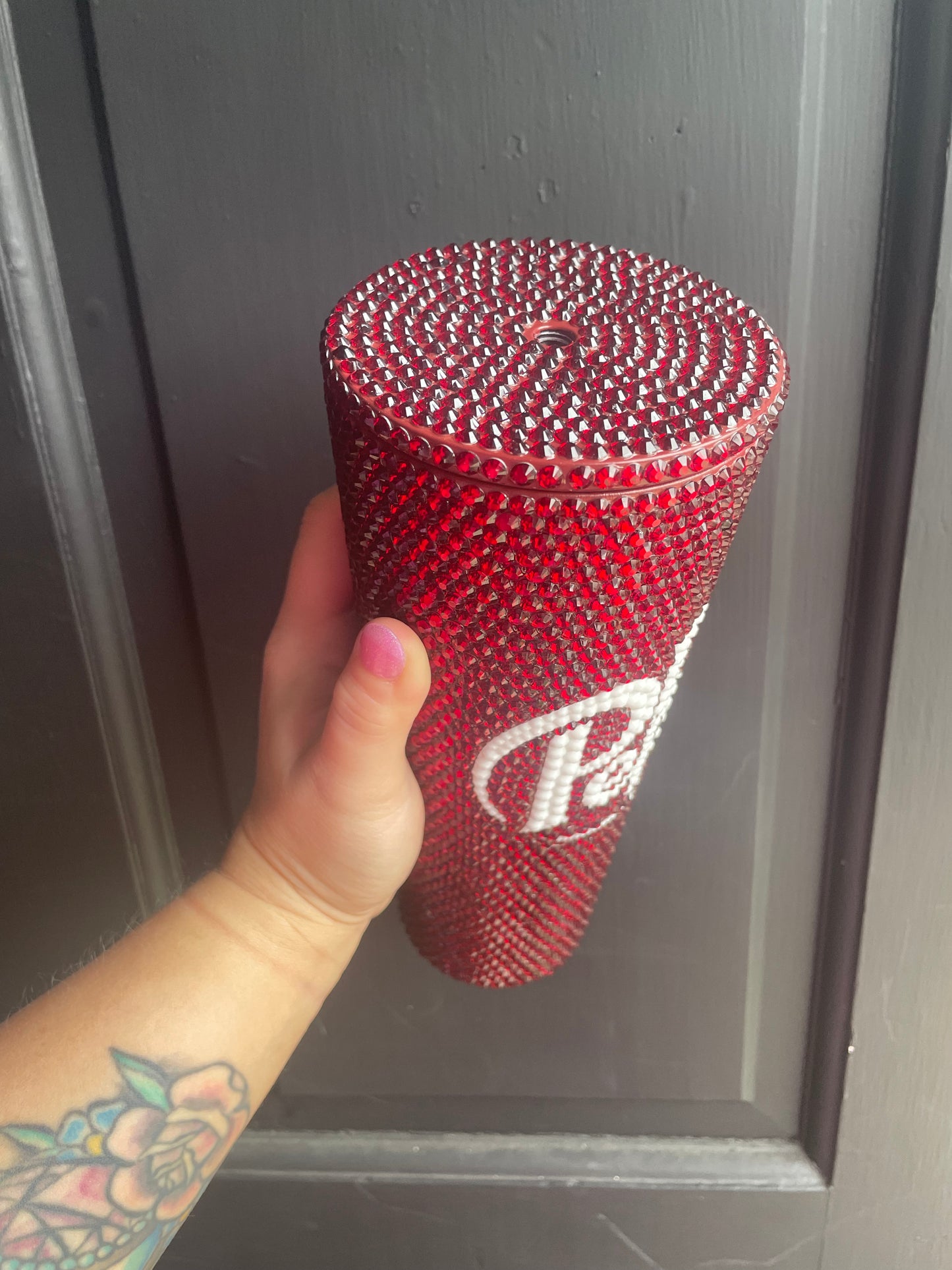 Dr Pepper Rhinestone Tumbler