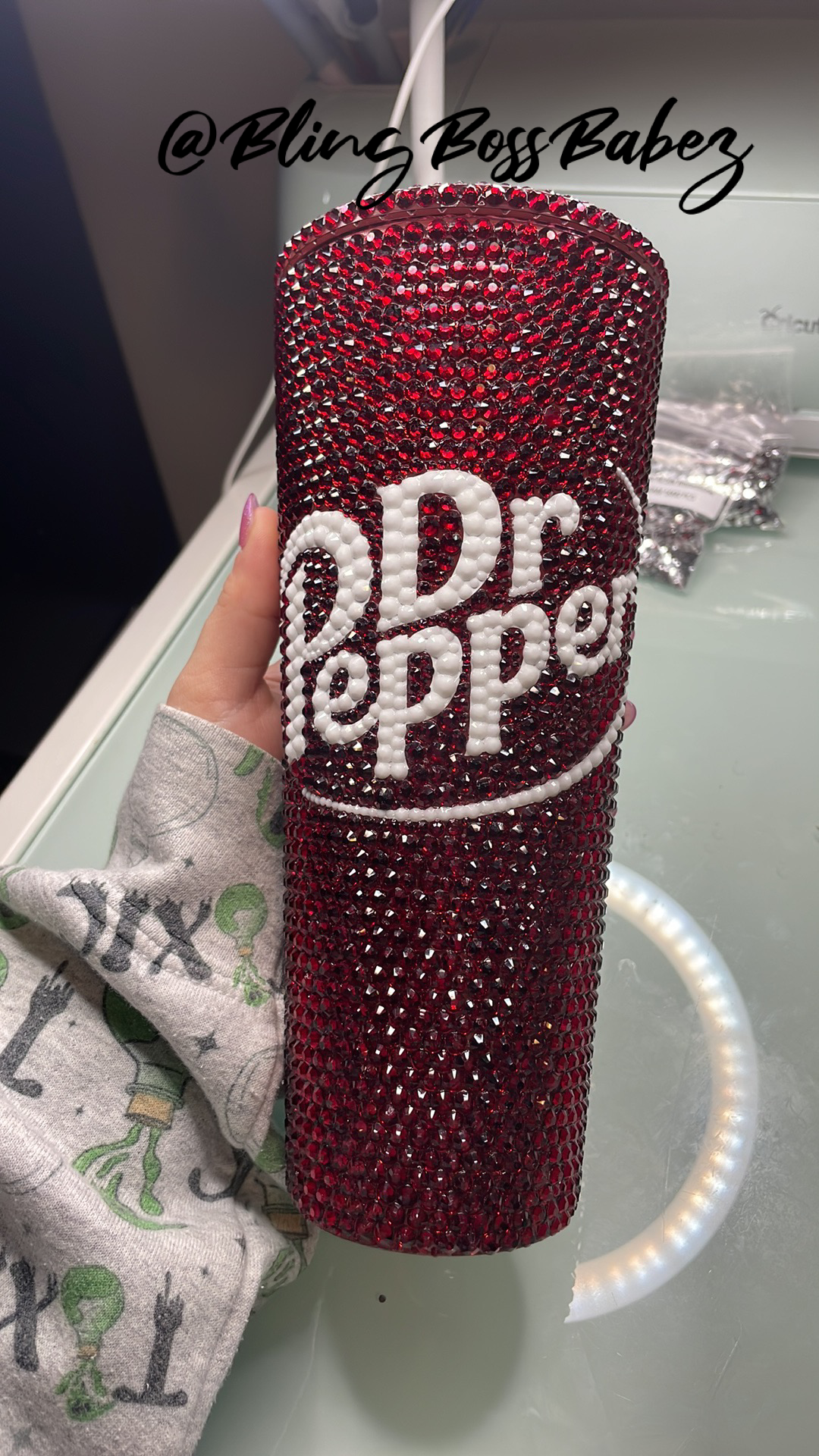 Dr. Pepper Glitter Tumbler