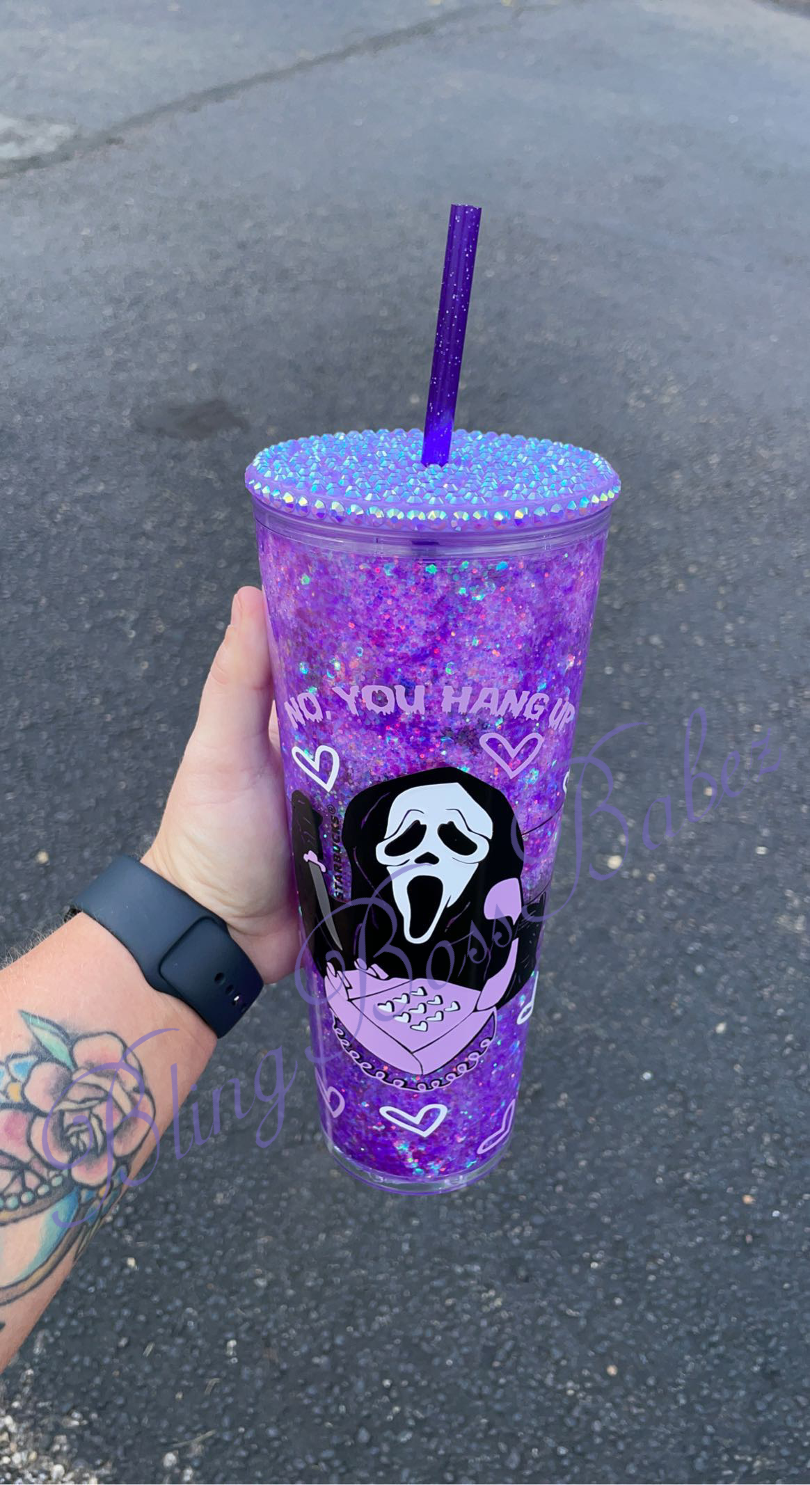 Horror SCREAM Snow globe Acrylic 24oz Tumbler – SSxCustomCreations